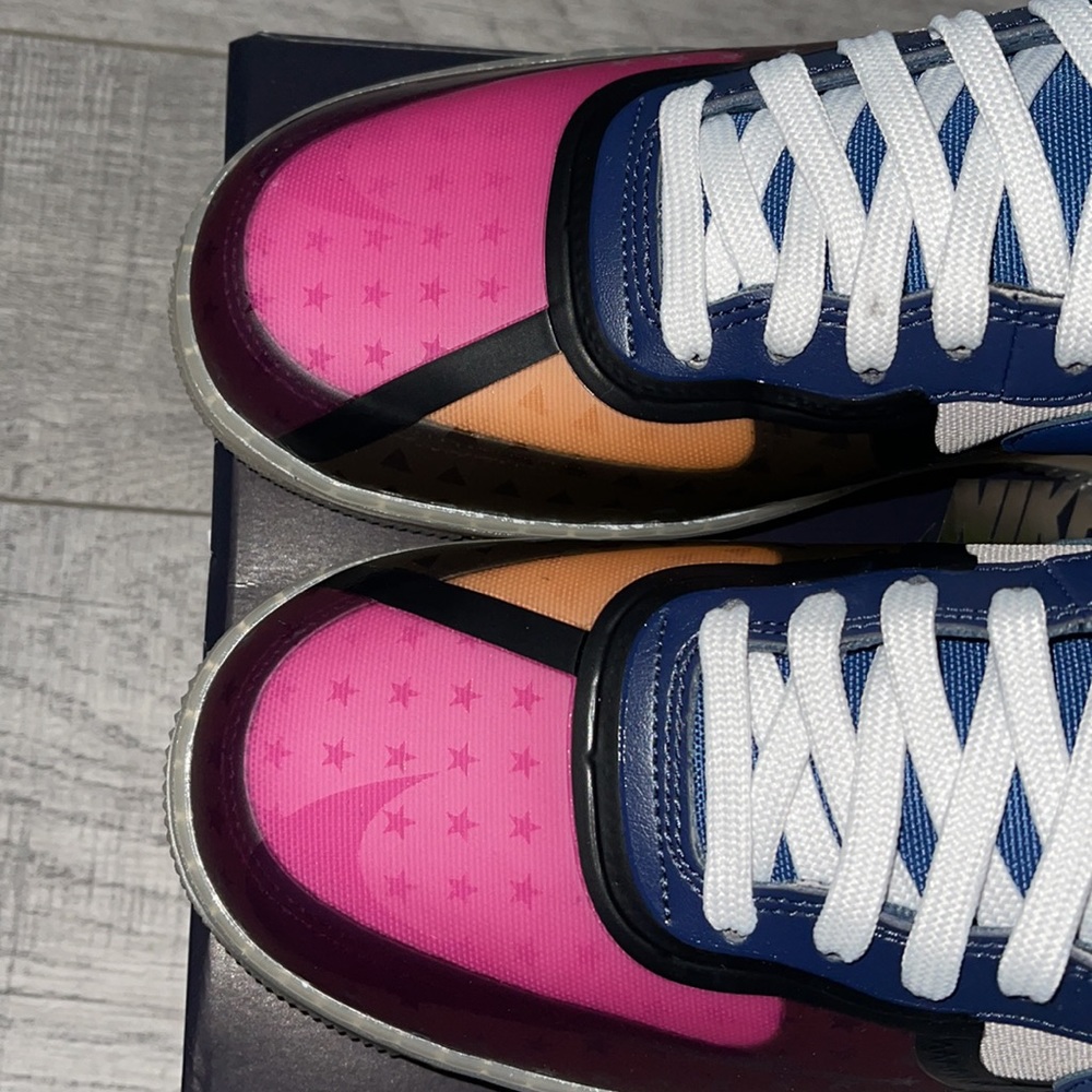 Air Force 2 high 07” Thunder Blue Pink Prime - Picture 7 of 9